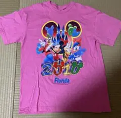 古着 ディズニー ピンク Tシャツ