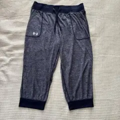 アンダーアーマー　ショートジャージパンツ　Ｌ　ネイビー　レディース