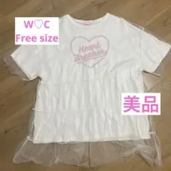 美品 W♡C チュールトップス フリーサイズ