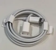 新品未使用iPhone 【正規品】 Lightningケーブル ホワイト