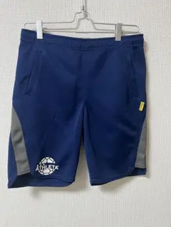 ATHLETA サッカーボールロゴ ハーフパンツ ネイビー 150サイズ　M相当