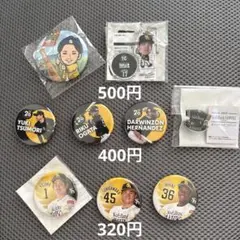 福岡ソフトバンクホークス缶バッジ&キーホルダー
