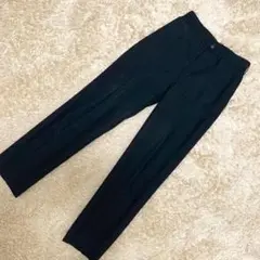 美品 agnes b. スラックスパンツ ブラック 36 ウール100%