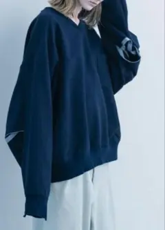 【stein 】DIVIDE SLEEVE V NECK SWEAT LS