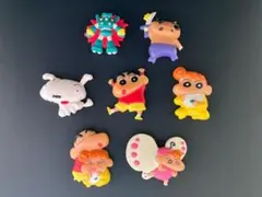 状態良好　レトロ　クレヨンしんちゃん　くっつくんです　7個　1998年