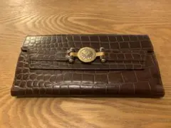 90s VERSACE ヴェルサーチ 長財布 クロコダイル 太陽 シルバー 銀 90s VERSACE ヴェルサーチ 長財布 クロコダイル 太陽 シルバー