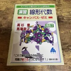 スバラシク実力がつくと評判の演習線形代数キャンパス・ゼミ