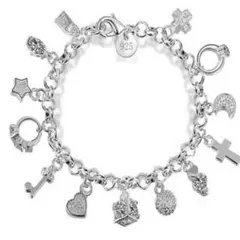 【SALE】ブレスレット ホワイト メンズ シルバー925 アクセサリー 白色
