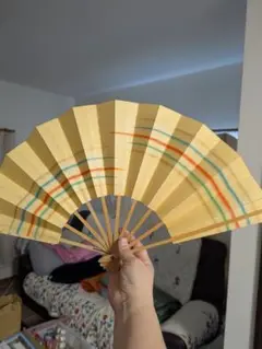 美品、舞扇子 カラフルストライプ