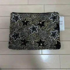 asos 星柄ビーズ装飾 クラッチバッグ