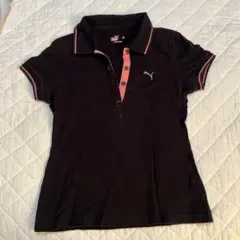 PUMA 黒ポロシャツ Mサイズ