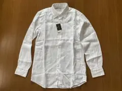 ユニクロ プレミアムリネンシャツ 長袖 ホワイト S
