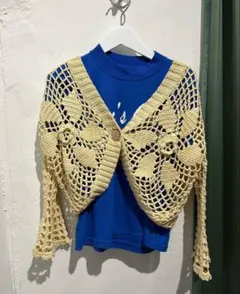 【comosmos】vintage クロシェットカーディガン