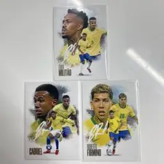 ブラジル代表選手トレーディングカード3枚セット