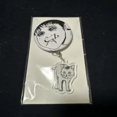 伊藤潤二 双一&コロン(ギャロン) アクリルチャーム付き缶バッジ