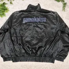 未使用級がまかつウィンドブレーカーナイロンジャケット収納式フード付きモスグリーン 未使用級がまかつウィンドブレーカーナイロンジャケット収納式