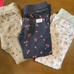 花柄・チェリー柄ボトムス 100サイズ