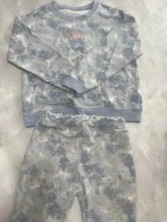 迷彩柄スウェットセット130男女兼用セットアップ