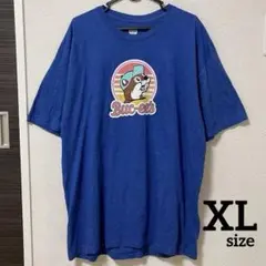 Buc-ee's バッキーズ キャラクターTシャツ XL 青