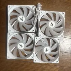 ZALMAN ZA1225SL ホワイトファン 4個セット