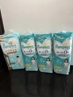Pampers モレにくい0(ゼロ)プラス Lサイズ 4パック　テープ