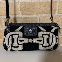 エーディーエムジェイ 長財布 ショルダーバッグ ポシェット セレブ 高級 牛革