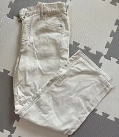 ワイドジーンズ　ホワイト　L