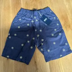 BREEZE ボトムス 花柄刺繍 ネイビー 120