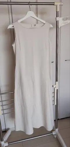 UNIQLO AIRism ノースリーブワンピースL ホワイト