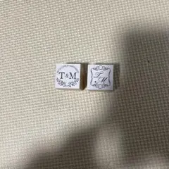 結婚式 イニシャルスタンプ 未使用 Tu0026M