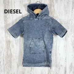 DIESEL ディーゼル ワンポイントロゴ ウォッシュ加工 デニム ワンピース