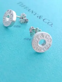 磨き済 ティファニー 1837 サークル ピアス シルバー