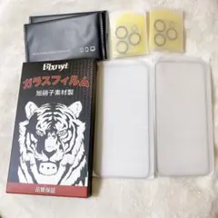 人気❣️iPhone15ProMax ガラスフィルム 2枚　カメラフィルム2枚