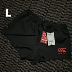 Lサイズ カンタベリー RG26012 ブラック×レッドパンツショーツ