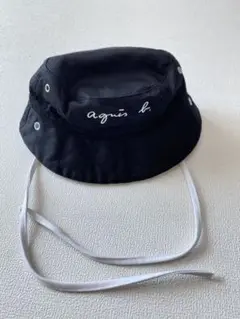 アニエスベー　Agnes b. 黒 バケットハット