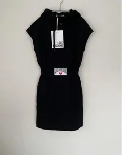 【新品】MOSCHINO モスキーノ ブラック スウェットワンピース