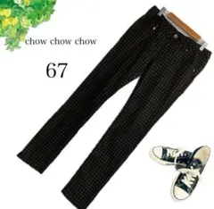 chow chow chow ボトムス 67 パンツ レッドジッパー ストレート