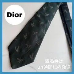 【美品】ChristianDior クリスチャンディオール ネクタイ グリーン