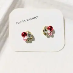 189　ハンドメイド☆ビジューピアス／イヤリング