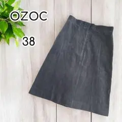 OZOC オゾック　コーデュロイスカート　膝丈　台形　38