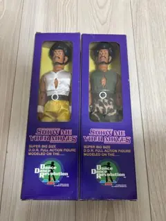 ダンスダンスレボリューション　Mr.DDRMANビッグフィギュア　全4種　非売品 ダンスダンスレボリューション Mr.DDRMANビッグフィギュア 全4種