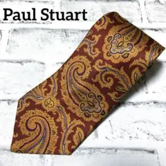 美品【Paul Stuart】ポールスチュアート　派手柄　シルク　ネクタイ
