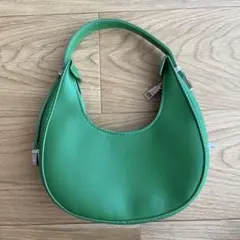 【SHEIN】グリーン ハーフムーン型 ハンドバッグ