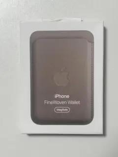純正 MagSafe対応 iPhone ファインウーブンウォレット トープ 新品
