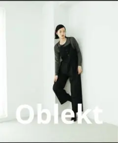 オブレクト　ブラックサロペット・オールインワンSサイズ