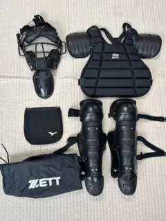 MIZUNO zett審判用防具セット ブラック