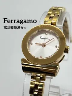 【新品電池交換済】Ferragamo フェラガモ 腕時計 ガンチーニ