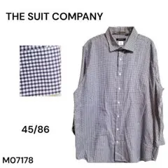 ★美品★THE SUIT COMPANY シャツ 長袖 チェック45/86