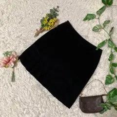 美品 PHILISOPHY コーデュロイ スカート 黒 イタリー製 36 S