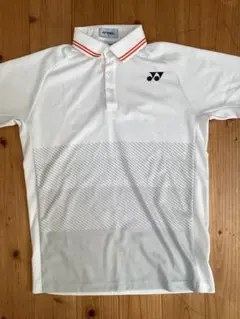 YONEX ホワイト ストライプ ポロシャツ